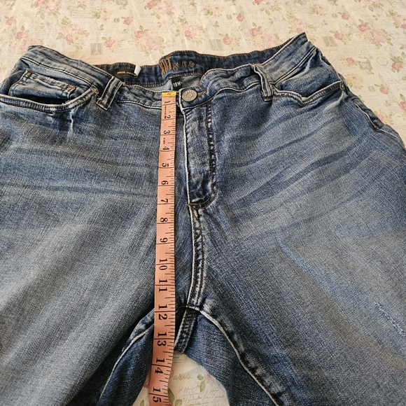 Kut Abigail Crop Straight Leg Jeans Ripped Torn Womens Plus Size 18 W - Picture 9 of 11